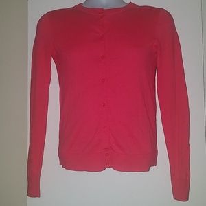 J.Crew Pink Button Down Caryn Cardigan Sweater